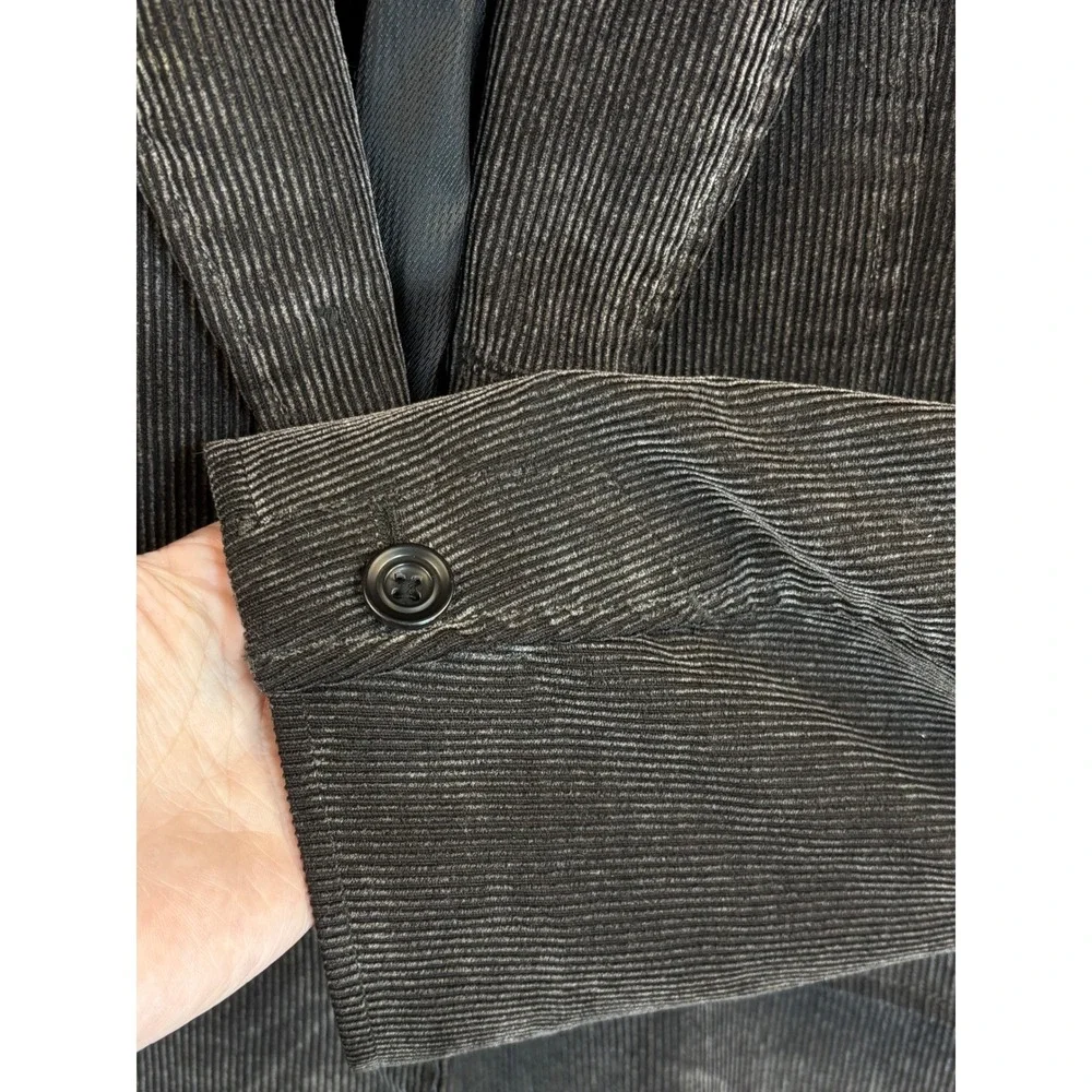 Claiborne Mens Brown Corduroy Blazer‎ Jacket 42L Business Casual